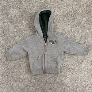 Kids Gray Packers Hoodie